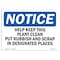 Signmission OSHA Sign, Help Keep This Plant Clean, 10in X 7in Rigid Plastic, 7" W, 10" L, Landscape OS-NS-P-710-L-15807 - alternate 1
